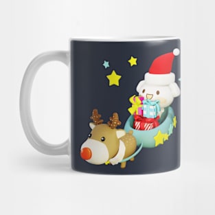 HoHoHo Cute Puppy Santa Mug